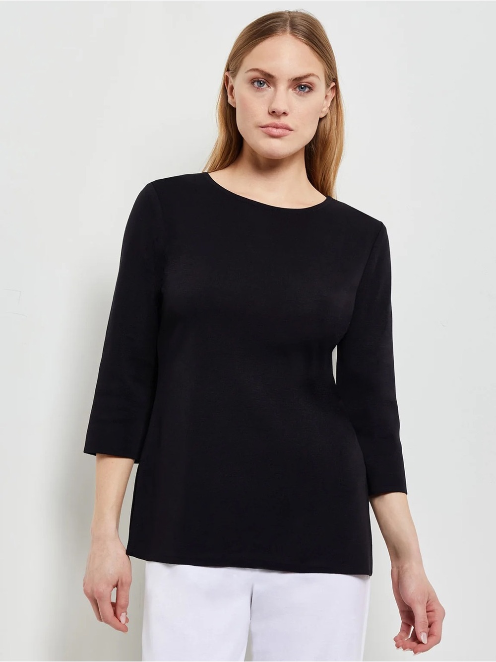 Misook Black Mylana Tunic Size L